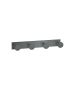 Sanco Bath Robe Hook & Door Stop Τετραπλό άγκιστρο Ανθρακί ανάγλυφο 00684-Μ118