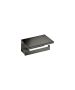 Sanco Monogram Χαρτοθήκη με καπάκι PVD gun metal γυαλιστερό 120407-PVD-05PL