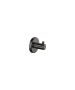Sanco Ergon Άγκιστρο μονό PVD gun metal γυαλιστερό 25928-PVD-05PL