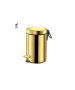 Sanco Waste Bins Χαρτοδοχείο 3 lt Soft Close (AISI 304) PVD χρυσό ορείχαλκο γυαλιστερό 90603-PVD-02PL