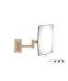 Sanco Cosmetic mirrors Μεγεθυντικός καθρέπτης x3 (Διπλό βραχίονα) Μόκα ματ MR-301-M103