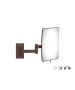 Sanco Cosmetic mirrors Μεγεθυντικός καθρέπτης x3 (Διπλό βραχίονα) Wenge ανάγλυφο MR-301-Α75