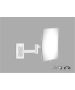 Sanco Cosmetic mirrors Μεγεθυντικός καθρέπτης x3 (Διπλό βραχίονα) Λευκό ματ MR-301-Μ101
