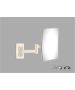 Sanco Cosmetic mirrors Μεγεθυντικός καθρέπτης x3 (Διπλό βραχίονα) Μπεζ ματ MR-301-Μ102