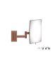 Sanco Cosmetic mirrors Μεγεθυντικός καθρέπτης x3 (Διπλό βραχίονα) Χάλκινο ματ MR-301-Μ26