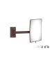 Sanco Cosmetic mirrors Μεγεθυντικός καθρέπτης x3 Wenge ανάγλυφο MR-305-Α75