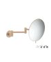 Sanco Cosmetic mirrors Μεγεθυντικός καθρέπτης x3 (Διπλό βραχίονα) Μόκα ματ MR-701-M103