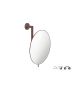 Sanco Cosmetic mirrors Μεγεθυντικός καθρέπτης x5 Wenge ανάγλυφο MR-764-Α75