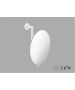 Sanco Cosmetic mirrors Μεγεθυντικός καθρέπτης x5 Λευκό ματ MR-764-Μ101