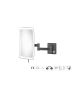 Sanco LED Cosmetic mirrors Μεγεθυντικός καθρέπτης x3 με LED Σκούρο γραφίτη MRLED-301-122