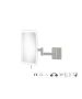 Sanco LED Cosmetic mirrors Μεγεθυντικός καθρέπτης x3 με LED Γκρι τσιμέντου ματ MRLED-301-M104
