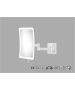 Sanco LED Cosmetic mirrors Μεγεθυντικός καθρέπτης x3 με LED Λευκό ματ MRLED-301-Μ101