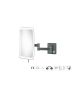 Sanco LED Cosmetic mirrors Μεγεθυντικός καθρέπτης x3 με LED Ανθρακί ανάγλυφο MRLED-301-Μ118