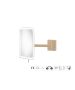 Sanco LED Cosmetic mirrors Μεγεθυντικός καθρέπτης x3 με LED Μόκα ματ MRLED-305-M103