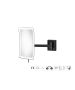 Sanco LED Cosmetic mirrors Μεγεθυντικός καθρέπτης x3 με LED Μαύρο ματ MRLED-305-Μ116