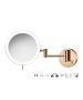 Sanco LED Cosmetic mirrors Μεγεθυντικός καθρέπτης x3 με LED PVD θερμό μπρονζέ γυαλιστερό MRLED-701-PVD-01PL