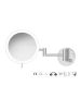 Sanco LED Cosmetic mirrors Μεγεθυντικός καθρέπτης x3 με LED PVD νίκελ ατσάλι MRLED-701-PVD-11BR