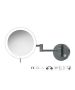 Sanco LED Cosmetic mirrors Μεγεθυντικός καθρέπτης x3 με LED Ανθρακί ανάγλυφο MRLED-701-Μ118