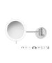 Sanco LED Cosmetic mirrors Μεγεθυντικός καθρέπτης x3 με LED PVD νίκελ ατσάλι MRLED-705-PVD-11BR