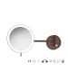 Sanco LED Cosmetic mirrors Μεγεθυντικός καθρέπτης x3 με LED Wenge ανάγλυφο MRLED-705-Α75