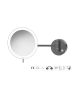 Sanco LED Cosmetic mirrors Μεγεθυντικός καθρέπτης x3 με LED Ανθρακί ανάγλυφο MRLED-705-Μ118