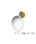 Sanco LED Cosmetic mirrors Μεγεθυντικός καθρέπτης x5 με LED Μπρονζέ ματ MRLED-764-Μ25