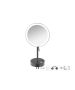 Sanco LED Cosmetic mirrors LED Επικαθήμενος Καθρέπτης μεγεθυντικός x3 Σκούρο γραφίτη MRLED-903-122