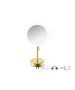 Sanco LED Cosmetic mirrors LED Επικαθήμενος Καθρέπτης μεγεθυντικός x3 PVD χρυσό ορείχαλκο βουρτσιστό MRLED-903-PVD-02BR