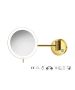 Sanco LED Cosmetic mirrors LED Καθρέπτης μεγεθυντικός x3 usb charging PVD χρυσό ορείχαλκο γυαλιστερό MRLED-905-PVD-02PL