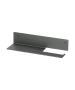 Sanco Shelves Ράφι με Χαρτοθήκη Ανθρακί ανάγλυφο SH-0504-Μ118