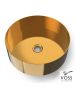 Νιπτήρας Milo Φ33 voss Inox PVD Brushed Gold V1033-211
