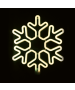 "SNOWFLAKE" 300 NEON LED 3m NEON DOUBLE SMD ΦΩΤ., WW ΣΤΑΘ., IP44, 40X40CM, 1.5m ΚΑΛ. ACA X0830014111