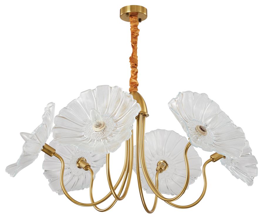 PDC 2046-6 # ΠΟΛΥΦΩΤΟ VINTAGE ΧΡΥΣΟ ΜΕ ΛΕΥΚΟ ΓΥΑΛΙ ΛΟΥΛΟΥΔΙ 6ΧΕ14 ARlight 0104520