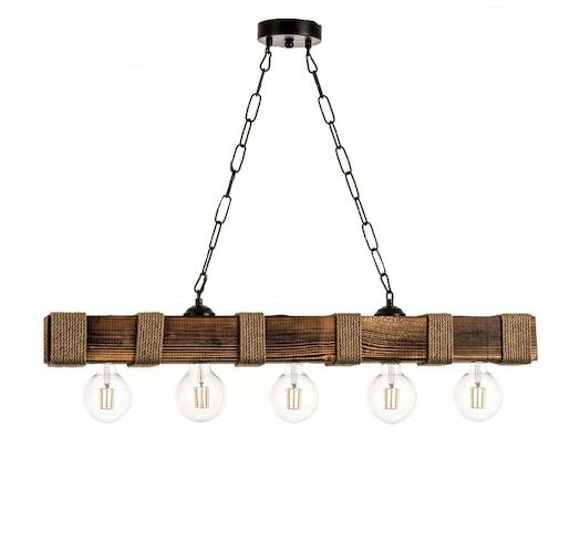 UT-8X8 5L ΔΟΚΑΡΙ WOOD-CHAIN ΚΡΕΜΑΣΤΟ ΧΩΝΕΥΤΑ ΝΤΟΥΙ Ε/27 Heronia 31-1345