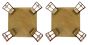 G9078-4R (x2) Vitro Spot Packet Stained glass with bronze base and rotating heads+ HOMELIGHTING 77-8868