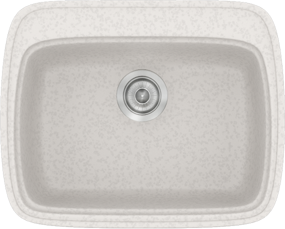 Sanitec Νεροχύτης 313 Classic 58×50 313-14-Metallic-Ice