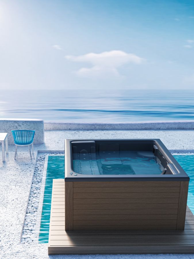 Sanitec SPA Riviera 4656-anthracite-black-matte