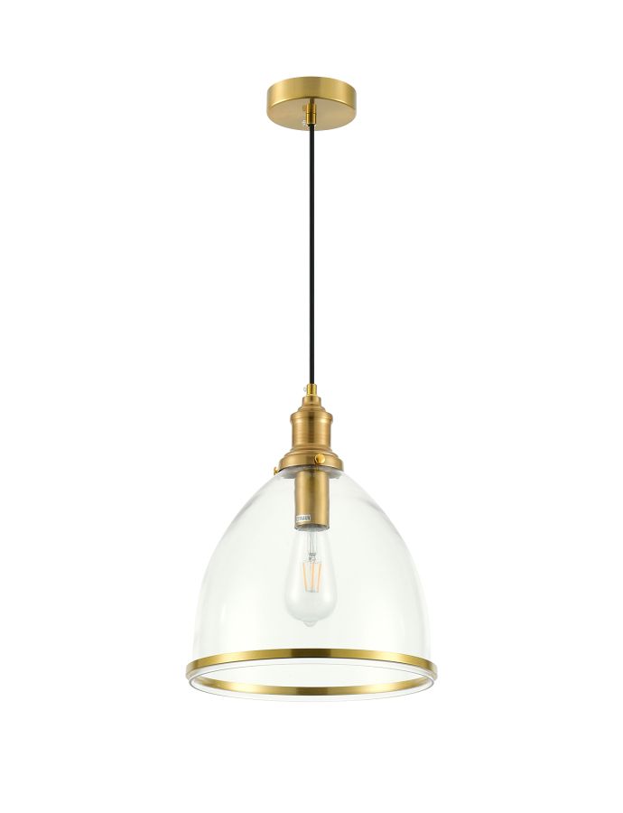 PDC 1491 AB 1/Φ ΔΙΑΦΑΝΗ ΓΥΑΛΙΝΗ ΚΑΜΠΑΝΑ ΜΕ ΜΠΟΡΝΤΟΥΡΑ ΟΞΥΝΤΕ 1ΧΕ27 ARlight 0084665