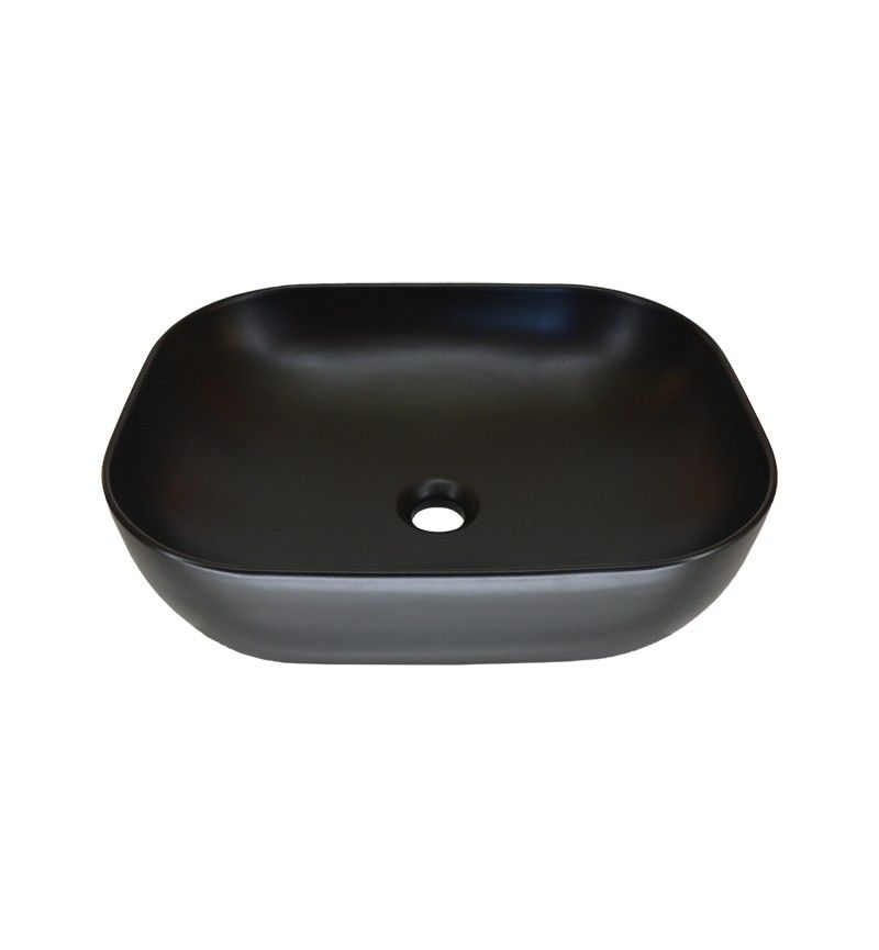 Νιπτήρας Επιτραπέζιος 50x40x14,5 εκ. Μαύρο Ματ Ceramita Encore Black Matt 