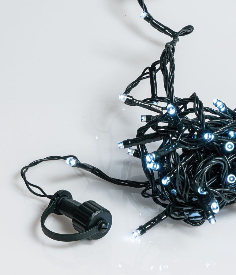400Led Λαμπάκια Με Επέκταση Και Μετασχηματιστή ip44,Πράσινο Καλώδιο/Λευκό Λαμπάκι ,(9cm Απόσταση) 39 Μέτρα (Kelvin: 6.000 - 10.000) Lianos 80141