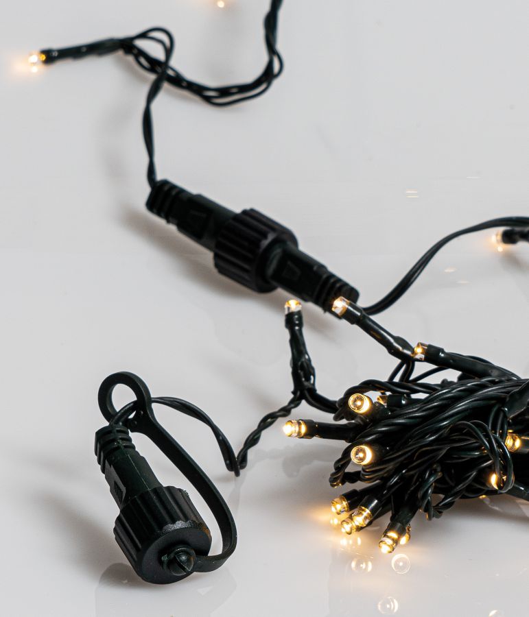 400Led Λαμπάκια Με Επέκταση Και Μετασχηματιστή ip44,Πράσινο Καλώδιο/Θερμό Λαμπάκι ,(9cm Απόσταση) 39 Μέτρα (Kelvin: 2500 - 3000) Lianos 80272