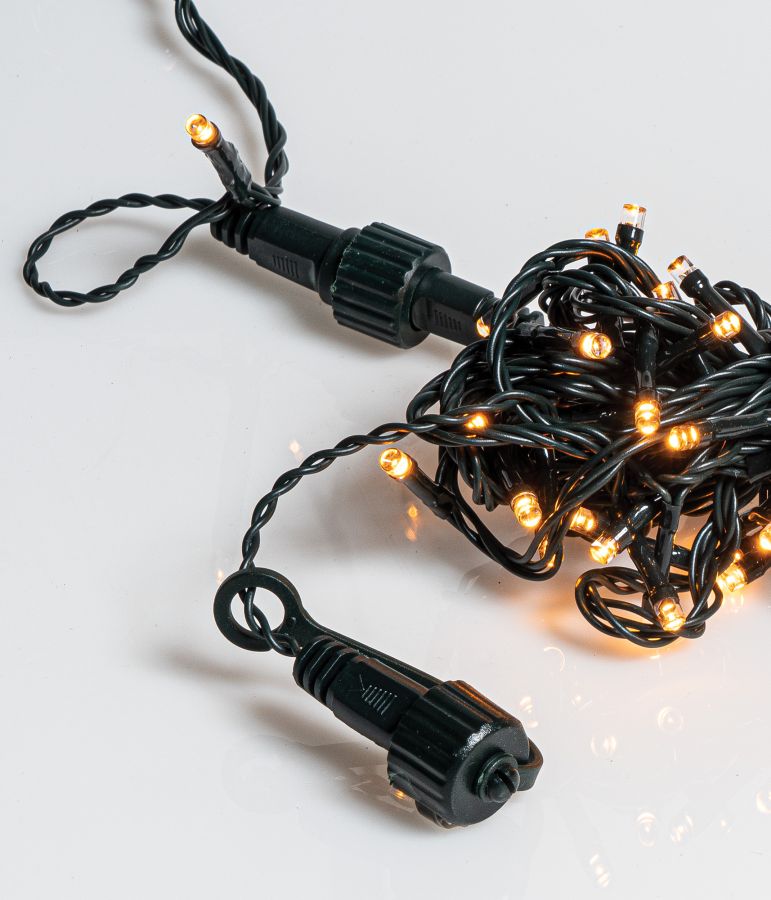 400Led Λαμπάκια Με Επέκταση Και Μετασχηματιστή ip44,Πράσινο Καλώδιο/Θερμό(Amber) Λαμπάκι ,(9cm Απόσταση) 39 Μέτρα (Kelvin: 2.100 - 2.300) Lianos 80273
