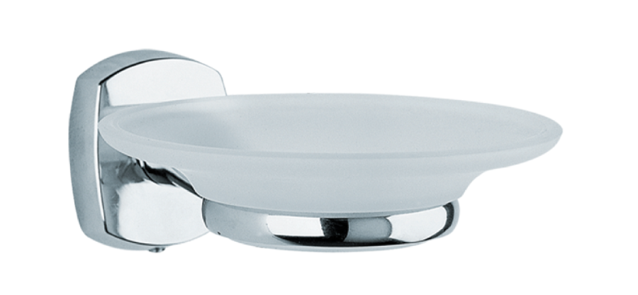 Σαπουνοθήκη Γυαλί Χρώμιο Bronze Art Eco 10H8-10