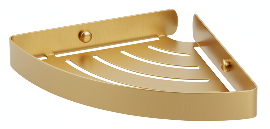 Σπογγοθήκη Γωνιακή Χρυσό Ματ Bronze Art Σπογγοθήκες 16H9-G1