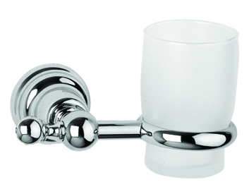 Ποτηροθήκη Γυαλί Χρώμιο Bronze Art Imia 201A-10