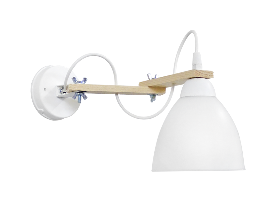 Φωτιστικό τοίχου σπαστό 2πλο λευκό BREAK-02ΑΡ OVO WH-WH Heronia 31-1243