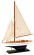 Ξύλινο Παραδοσιακό Καράβι 30x6,5xH43cm,Χρώμα Λευκό-Καφέ 50190315