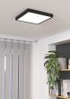 Πλαφονιέρα Μαύρη Τετράγωνη 28,5cm IP44 LED Panel 20w 3000K 2400lm Eglo Fueva 5 99271