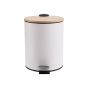 Χαρτοδοχείο Μπάνιου 5lt Soft Close Λευκό Estia Home Art Bamboo Essentials 02-12731