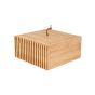 Κουτί Αποθήκευσης & Οργάνωσης 15x15x7cm Estia Home Art Bamboo Essentials 02-13103